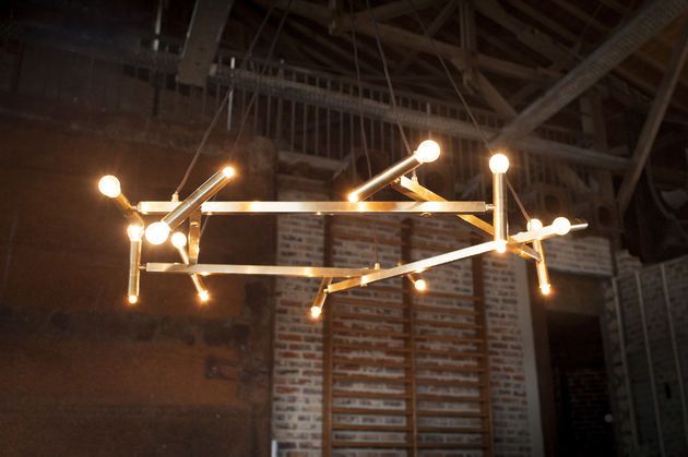 Large brass chandelier Izaar