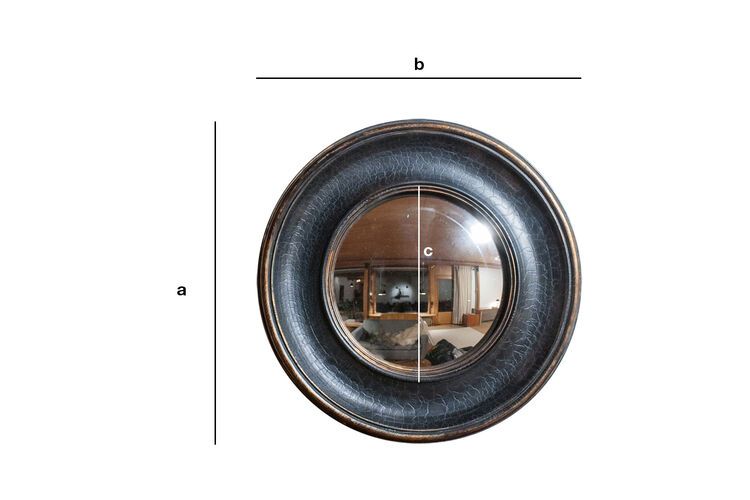 Product Dimensions Large bullseye mirror Magellan