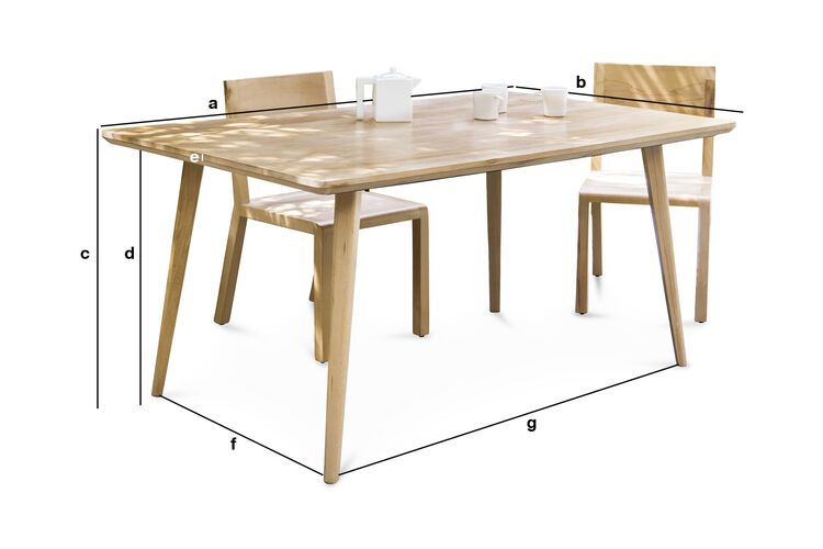Product Dimensions Large Môka Table