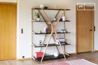 Large wooden bookcase Waverly