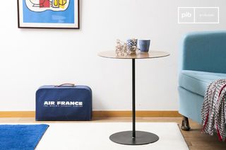 Large round side table