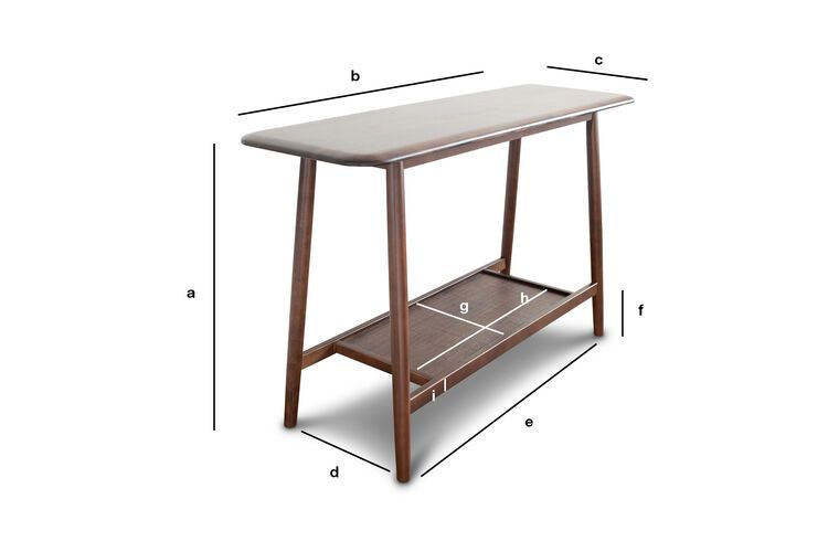 Productafmetingen Larssön houten console