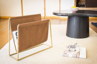 Leather magazine holder Jorgen Brown