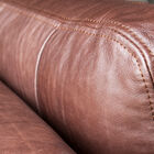 The leather is full grain aniline and deep brown, it will fit into any interior.