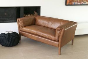 2-Sitzer Sofa aus Kamel-Leder Hamar