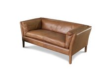 2-Sitzer Sofa aus Kamel-Leder