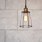 Nice industrial suspension with exposed bulb.