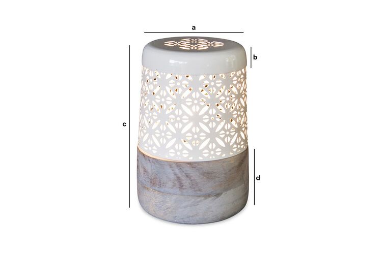 Product Dimensions Wooden table lamp Lënie