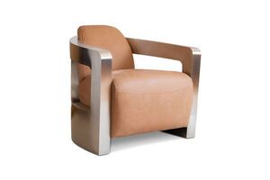 Aviator fauteuil van kameelleer Panavia