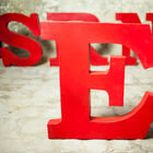 Lettera E in stile vintage.