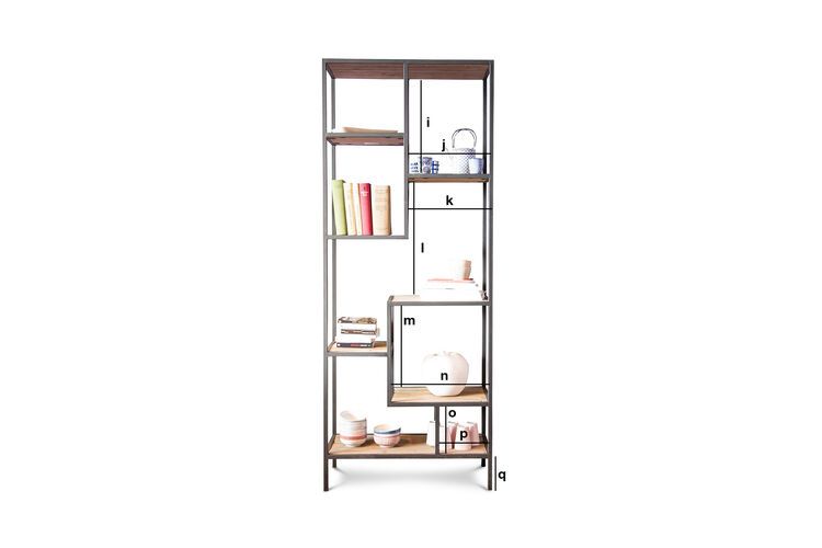 Dimensioni del prodotto Libreria con scaffali Yordën