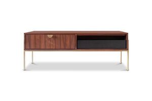 Dark wood lift-top coffee table Aurora