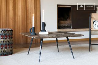 Iepenhouten salontafel Lincoln