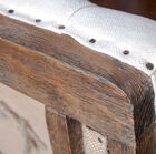 Beautiful structure composed of solid wood brushed and then patinated by hand.