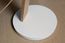 A minimalist, perfectly round & completely white foot to enhance the lamp.