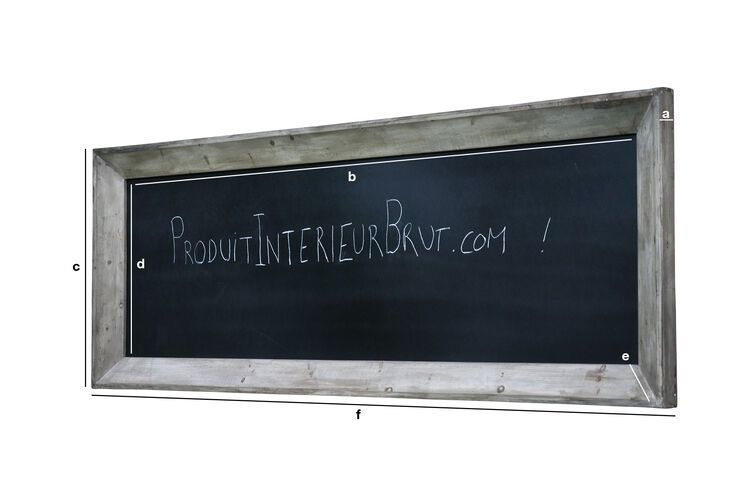 Product Dimensions Long cafe blackboard