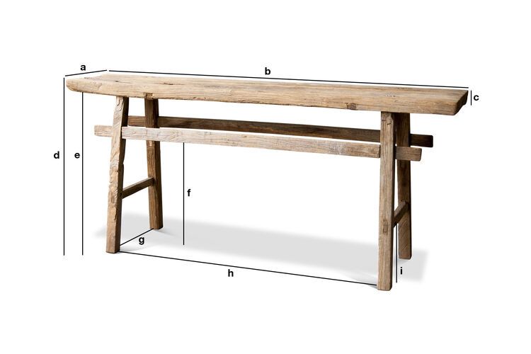 Product Dimensions Long console table Vizzavona