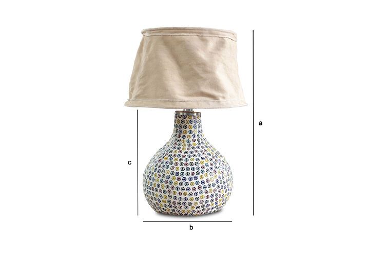 Produktdimensionen Lotta Mosaik-Lampe