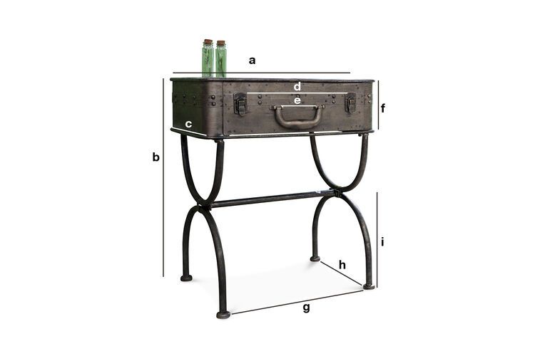 Product Dimensions Louis Latch table