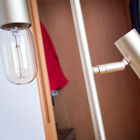 The chamfers let the bulbs rotate for optimal lighting.