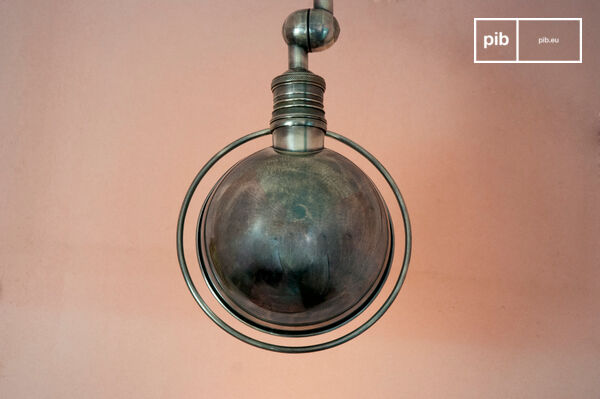 Luminaire with undeniably industrial lines.