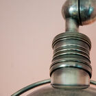 Charming patinated nickel finish.