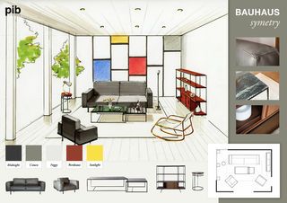 Magnifique Géométrie Bauhaus - Planche de style Magnifique Géométrie Bauhaus - Planche de style