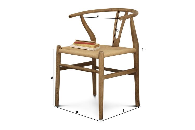 Product Dimensions Scandinavian Style Light Wood Chair Mäntta