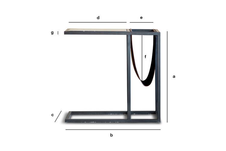 Product Dimensions Marble magazine table Noora