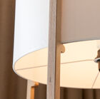 Pretty white lampshade very refined.