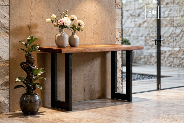 Massief teakhouten console Peterstivy