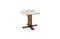 Miniatura Mesa auxiliar de mármol blanco Carrera Clipped