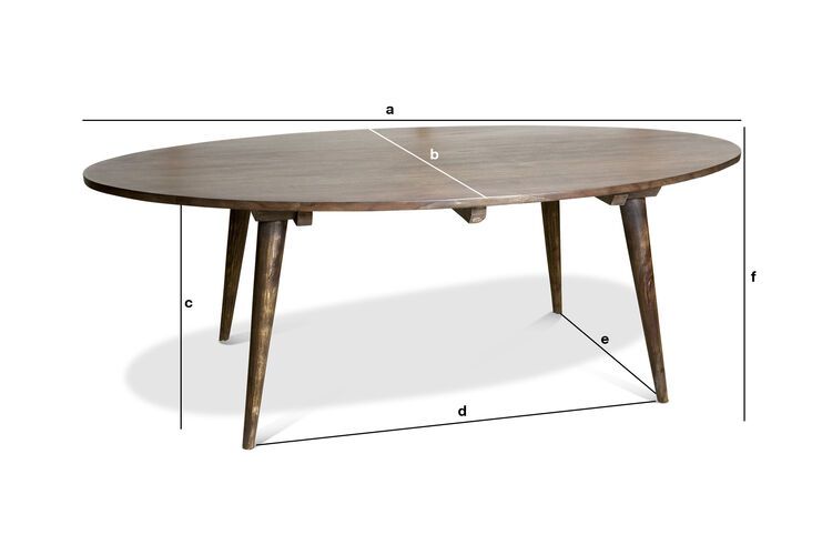 Dimensiones del producto Mesa de centro Bikhatz