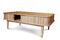 Miniatura Mesa de centro con cortinas de roble Ritz Clipped