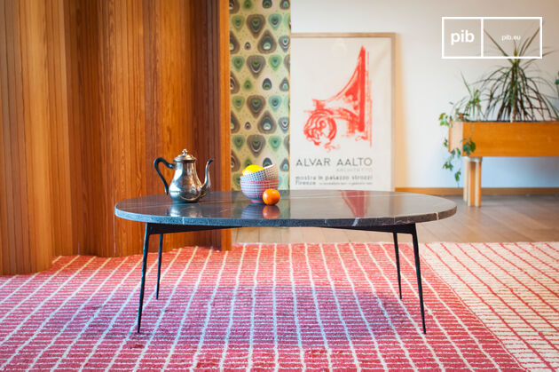 Mesa de café de mármol verde Maybury