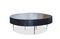 Miniatura Mesa de centro tronco de árbol negra Natural Luka Clipped