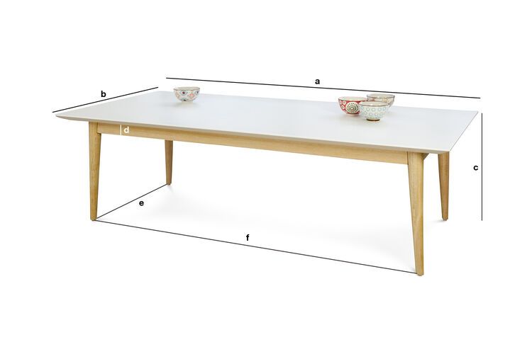 Dimensiones del producto Mesa de centro rectangular Fjord