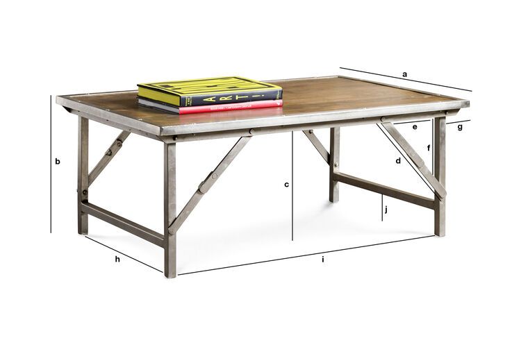 Dimensiones del producto Mesa de centro Trémy