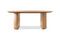 Miniatura Gran mesa de comedor de madera clara Solna Clipped