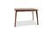 Miniatura Pequeña mesa de comedor de madera oscura Umea Clipped