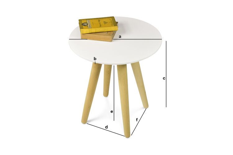 Dimensiones del producto Mesa ocasional Beel