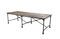 Miniatura Amplia mesa de tapicero de madera de olmo reciclado Windsor Clipped