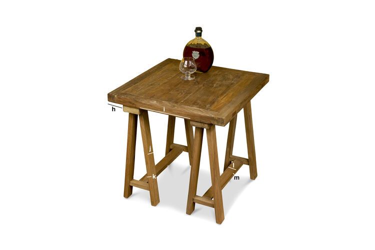 Dimensiones del producto Mesa tripode