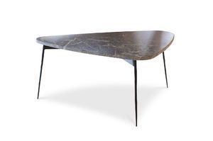 Mesa trípode de mármol verde Maybury