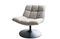 Miniatuur Grijze stoffen draaifauteuil Mesh Productfoto