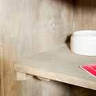 Het interieur is verdeeld door een uitneembare plank.