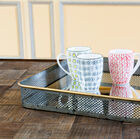 This frame is processed of iron and brass, the mirror Olonne has a unique retro design