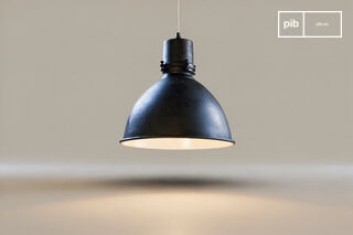 Metalen fabrieks hanglamp Black Edition