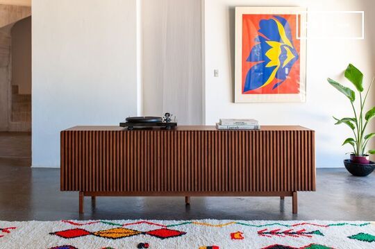 Meuble TV en bois teinte noyer