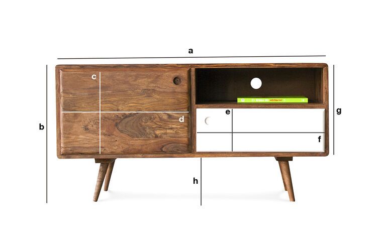 Dimensions du produit Meuble TV Scandinave 1969